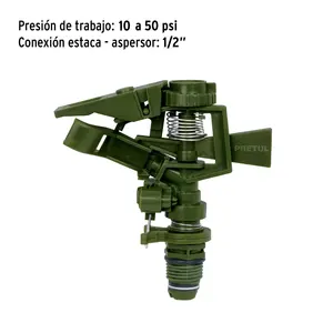 Master con 72 unità sprinkler di plastica, testa singola, verde, PRETUL - Product Image 3