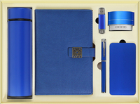 Coffret cadeau personnalisé Papeterie d'entreprise comprenant une bouteille d'eau isolée Souris sans fil Banque d'alimentation portable Cérémonie d'anniversaire
