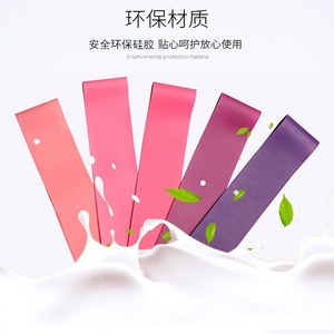 Bandes de résistance Gorden Yoga 600x50x0.4mm rose clair en TPE élastique pour l'entraînement des fessiers et les exercices d'étirement - Product Image 3