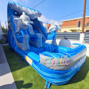 Tobogán Inflable de Grado Comercial para Niños, Parque Infantil al Aire Libre, Toboganes de Agua Grandes, Castillos Inflables, Tobogán Acuático - Product Image 1