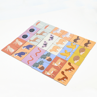 Impression personnalisée Divertissement pour enfants Animaux éducatifs Match Jeu de cartes mémoire pour enfants