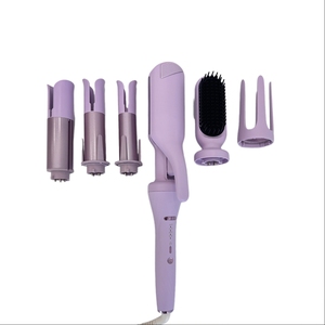 Estilizador de cabello multifuncional intercambiable 5 en 1 con rizador de ondas de playa y cepillo alisador de cabello para uso doméstico Hairtools - Product Image 1