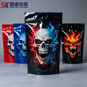 Customized Printing Aluminum Foil Mylar Side Gusset Zipper Top Waterproof 3.5g Packaging Sealed Candy Gummies Mylar Bag - Product Image 1