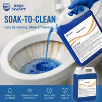 Détergent liquide pour toilettes en gros 5L, détartrant puissant au citron vert, nettoyant en profondeur pour cuvettes avec parfum frais de pin, OEM