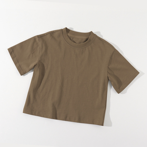 تي شيرت أطفال فضفاض بأكمام قصيرة وشعار مخصص، مصنوع من القطن الناعم 100٪ للأولاد الصغار - Product Image 3