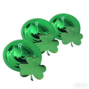 EASTTERN <strong>St</strong>.<strong>Patrick</strong>"<strong>s</strong> <strong>Day</strong> Hanging Shamrock Swirls Decorations 6 Pcs - Product Image 3