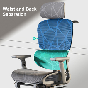 Sedia da <span class=keywords><strong>ufficio</strong></span> da gioco comoda da 150kg in rete ergonomica <span class=keywords><strong>per</strong></span> schienale con certificato BIFMA in Nylon plastico - Product Image 3