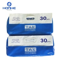 Jumbo Pack Senior Adult Windeln mit Premium-Qualität Export in russische 30 Stück in einer Tasche Vliesstoff Einweg bedruckt