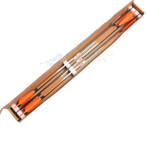 Flèches d'arc composé de tir à l'arc recurve, colonne vertébrale de couleur orange 500 flèches en carbone pur flèches de tir en plumes réelles - Product Image 4