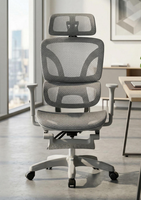Chaise de bureau ergonomique en maille pour ordinateur, chaise de direction moderne pour bureau à domicile, pivotante, avec accoudoirs 3D réglables