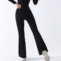 Leggings de sport évasés personnalisés pour femme, taille haute, effet push-up fessier, imprimés, pour yoga, gym, fitness, danse, en Spandex/Nylon