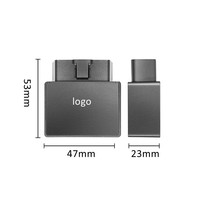 Installation facile Localisateur de voiture OBD2 en temps réel Système de suivi unique gratuit Vue sur PC Version globale d'un an Traqueur GPS 4G pour véhicule