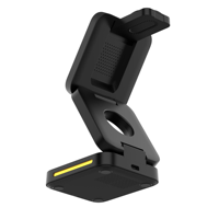 Chargeur de voyage portable, chargeur sans fil magnétique pliable, station d'alimentation compacte de poche pour plusieurs appareils