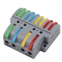 Bloc de bornes compact universel PC Mini en cuivre à 2/3 broches pour fixation de trous, connexion rapide des conducteurs