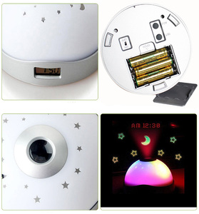 Đồng Hồ Báo Thức Đèn LED Hình Ngôi Sao Bầu Trời Thay Đổi Màu Sắc Hình Tròn Nhỏ Lạ Mắt Cho Phòng Ngủ Trẻ Em - Product Image 6