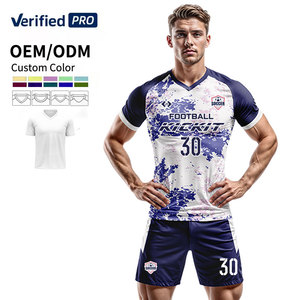 EUOKA <span class=keywords><strong>Colombia</strong></span> - Conjunto Deportivo <span class=keywords><strong>de</strong></span> Fútbol Personalizado y Transpirable, Uniforme <span class=keywords><strong>Original</strong></span> Sublimado, <span class=keywords><strong>Camiseta</strong></span> <span class=keywords><strong>de</strong></span> Fútbol para Hombre - Product Image 1