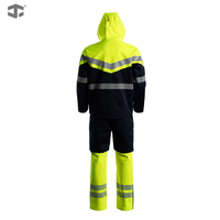 JIADE – Veste de travail fluorescente haute visibilité pour homme, imperméable, thermique, respirante, idéale pour l'extérieur, la construction et l'entrepôt (collection automne-hiver)