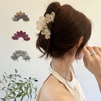 Oradour 10.5cm Acétate de Cellulose Léger Durable Cheveux Griffe Barrettes Femmes Mariage Styling Coquette Fleur Pétale Carton