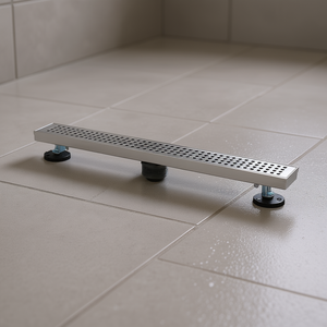 Desagüe de Ducha Lineal de 24 Pulgadas, Acero Inoxidable 304, Rejilla Extraíble, Acabado Cepillado, Diseño Contemporáneo - Product Image 2