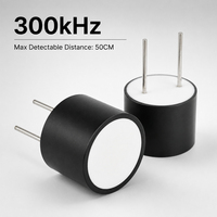 Transduser Ultrasonik Diameter 10 mm Sensor Ultrasonik untuk Mengukur Jumlah Lembar Kertas pada Jarak 50 cm