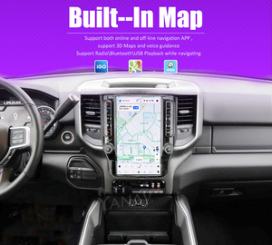 Qualcomm เครื่องเล่นดีวีดีติดรถยนต์ระบบแอนดรอยด์13ระบบนำทาง GPS เครื่องเล่นดีวีดีสำหรับดอดจ์แรม1500 2019 2022 2021 2020 - Product Image 5