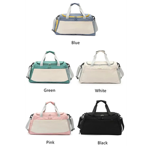 Sac de sport de loisirs pliable grande capacité, compartiment oblique, séparation sec/humide, compartiment à chaussures indépendant, fermeture éclair étanche - Product Image 6
