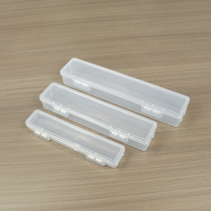 Transparent Rectangular PP Plastic <b>Box</b> For Eyebrow Pencils Stationery <b>Makeup</b> Brushes Hardware Tools Storage Case - Product Image 1