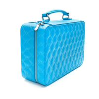 Boîte de rangement de bijoux, valise en cuir boîte de rangement pour bijoux collier de voyage anneau montre boîte organisateur de boîtier