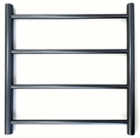 OEM ODM Chauffe-serviettes électrique mural de haute qualité, personnalisé, étanche IPX4, chauffage rapide, finition or brossé, 4 barres