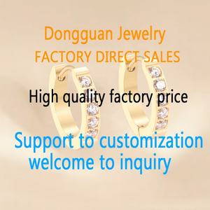 Ganchos para Pendientes al por Mayor para Mujer, Chapados en Oro de 18k, Ganchos Redondos de Acero Inoxidable para Fabricación de Joyería - Product Image 3