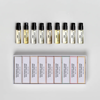 Ensemble de flacons de parfum à étiquette privée 2 ml 3 ml 5 ml Flacon en verre avec emballage personnalisé en boîte en papier