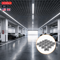 Plafonds en aluminium à cellules ouvertes, système de plafond en grille, décoration de plafond en alliage d'aluminium à texture bois, 110/150 mm