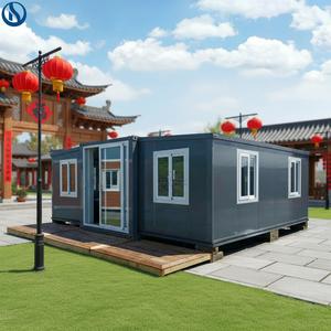 Rumah Prefabrikasi 20ft 40ft, Rumah Kontainer Pengiriman yang Dapat Dipindahkan dan Diperluas dengan 2, 3, 4 Kamar Tidur, Dapur, dan Kamar Mandi - Product Image 1