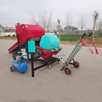 Nouvelle machine d'emballage de maïs ensilage 70-80 pièces/h, ensileuse et emballatrice avec 2 unités d'emballage, en promotion