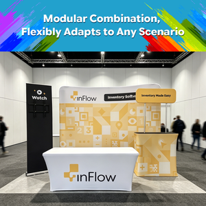 Stand Portátil Modular para Ferias Comerciales 10x10 10x20 <span class=keywords><strong>con</strong></span> Fondo Personalizado por Sublimación, Stand <span class=keywords><strong>de</strong></span> Exhibición <span class=keywords><strong>de</strong></span> Aluminio para Exposiciones - Product Image 6