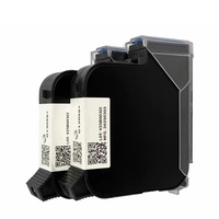 Cartouche d'encre noire à séchage rapide 25,4 50 mm pour imprimante jet d'encre à solvant G13095S+ 42 ml BK1225, remplacement pour imprimante de codage portable 25,4 mm