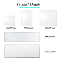 Plafonnier LED plat encastré, suspendu ou en saillie, 36W 40W, 595x595mm 60x60cm, 600mmx600mm pour bureau et magasin