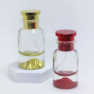 Vente flash - Flacon de parfum en verre rouge de 30 ml, 50 ml, 100 ml, en stock, flacon de parfum en verre épais de luxe avec bouchons - Product Image 5