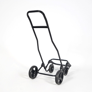 Bolsas de compras negras ligeras con logotipos Carrito de compras plegable Carrito de compras de 4 <span class=keywords><strong>ruedas</strong></span> de gran capacidad - Product Image 5