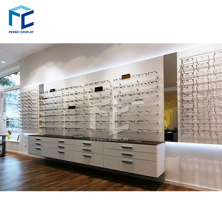 En iyi mağaza mobilyaları <span class=keywords><strong>optik</strong></span> Showroom dolap duvara monte gözlük gözlük teşhir standı mağaza iç tasarım için