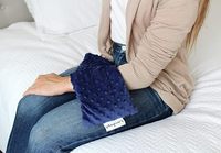 Coussin de nuque chauffant/refroidissant de luxe à la lavande, utilisable au micro-ondes pour le cou et les épaules, avec housses amovibles et lavables