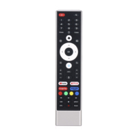Nouvel arrivage de télécommande intelligente personnalisée 48 touches IR penchée Ble Voice Smart TV Télécommande