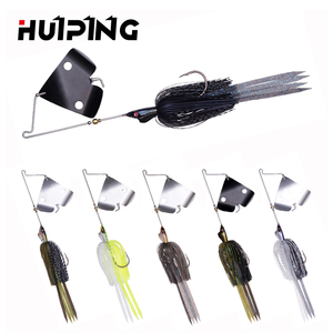 Nuovi arrivi 25.5g Rubber JIG Spinner BuzzBait Blade Jig Heads con gonna in Silicone pesca artificiale Whopper Jigging Bass Lures - Product Image 1