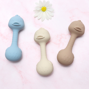 Jouets de dentition en silicone de qualité alimentaire pour bébés, style animaux de dessin animé doux, hochets sans BPA, jouet <span class=keywords><strong>hochet</strong></span> pour bébé - Product Image 3
