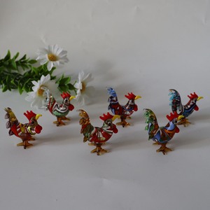 High Quality Colorful Handmade Chicken Glass Crafts Figurine