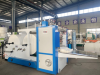 Machine à mouchoirs en V interpliés à prix abordable, ligne de production de mouchoirs en papier doux en sachet économique, vente directe d'usine