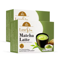 Vente chaude thé vert Matcha Latte poudre minceur café poudre instantanée boissons diététiques pour la désintoxication du corps