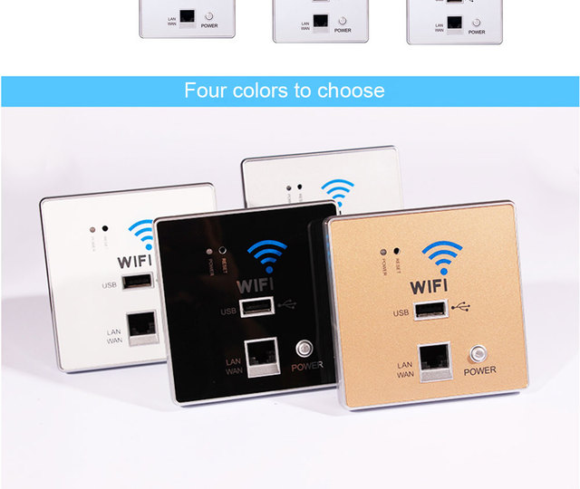 Inwall 150m Usb Wifi Wireless Router/wall Socket With Poe/ac Power Supply Modes