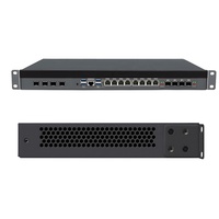 Ordinateur de bureau industriel monté en rack 1U 8*LAN 2.5G 6*SFP 10G Chipset Intel C612 Xeon E5 2682 LGA2011-3 Serveur Pare-feu PC