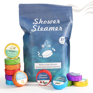 Bombes de bain et diffuseurs de vapeur pour douche, parfumés, naturels, luxueux, faits main, avec logo personnalisé et marque privée, pour un soulagement apaisant. - Product Image 1